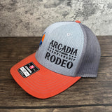 Arcadia Rodeo Richardson 112 Embroidered Hat - Tri H.Grey/ Char/ Dk Orange