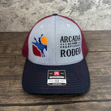 Arcadia Rodeo Richardson 112 Embroidered Hat - Navy/Hthr Grey/Maroon