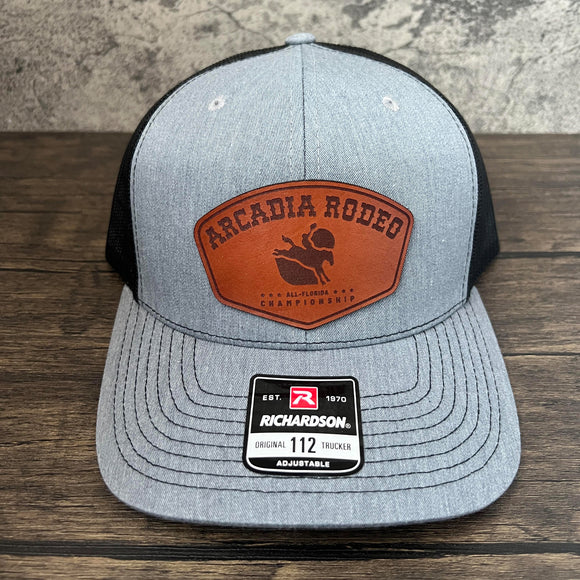 Arcadia Rodeo Richardson 112 Leather Patch Hat - Hthr Grey/Black