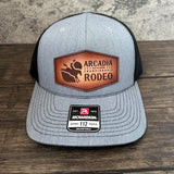 Arcadia Rodeo Richardson 112 Leather Patch Hat - Hthr Grey/Black