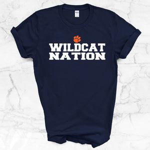 Wildcat Nation Paw Shirt (Navy)