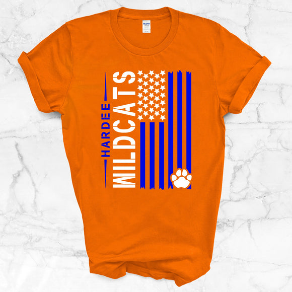 Hardee Wildcats Flag Shirt (Orange)