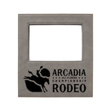 Arcadia Rodeo Leatherette Engraved Frame