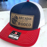 Arcadia Rodeo Richardson 112 Leatherette Patch Hat - Red/Navy/White