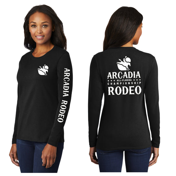 Arcadia Rodeo Ladies Port & Co Long Sleeve Tee