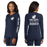 Arcadia Rodeo Ladies Port & Co Long Sleeve Tee