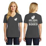 Arcadia Rodeo Ladies V-Neck Port & Co Tee