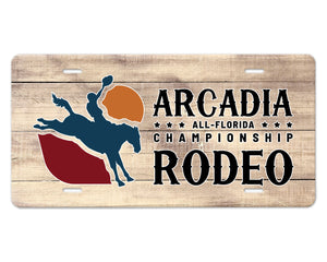 Arcadia Rodeo License Plate